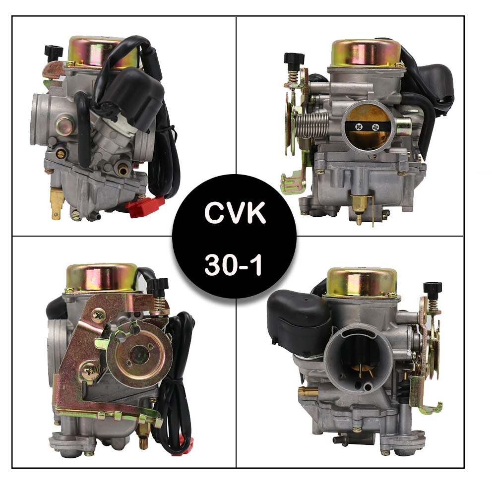 Sclmotos- CVK30 Keihin Motorfiets Carburateur Carb Met Verwarming Voor Talon Linhai Vog Bighorn 260 300 Tank 260 YP250 XY260T atv Utv