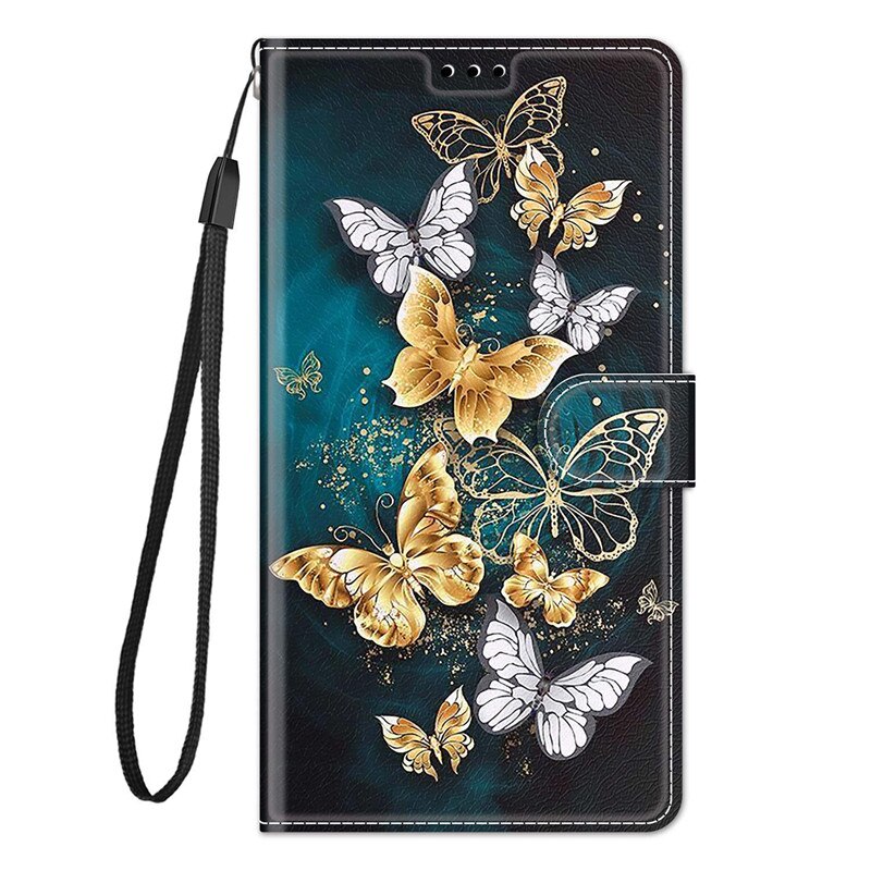 Dla Redmi 9A malowane skórzane etui z klapką do telefonu Xiaomi Redmi 9A M2006C3LG M2006C3LI etui z miejscem na karty stojak okładka książki: C20