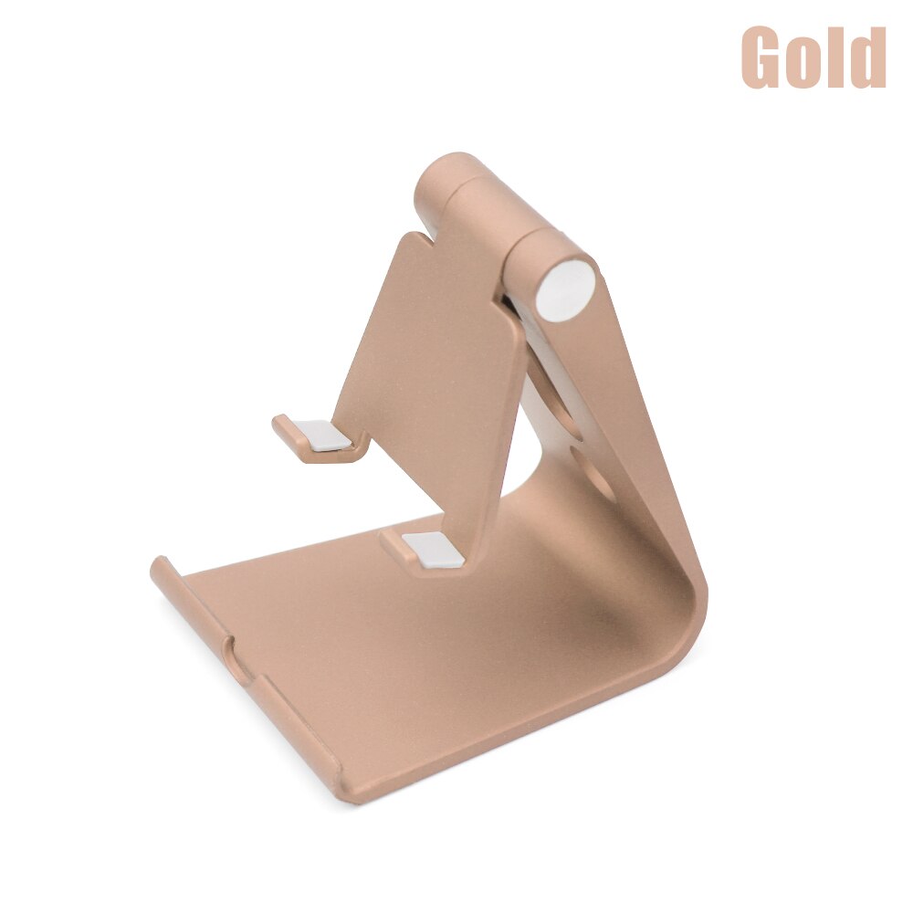 Universal Rabbit Ears Phone Holder Adjustable Aluminum Alloy Tablet Stand Telescopic Desktop Rack Mobile Phone Accessories: Plastic gold