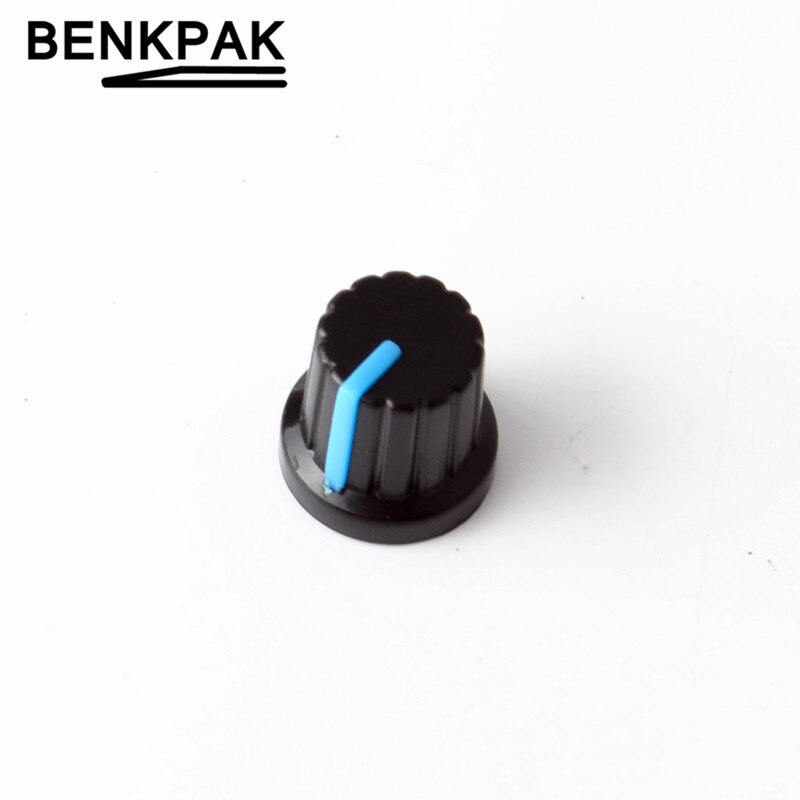 12 stk 6mm potentiometer knap 15mm * 17mm drejeknap: Blå