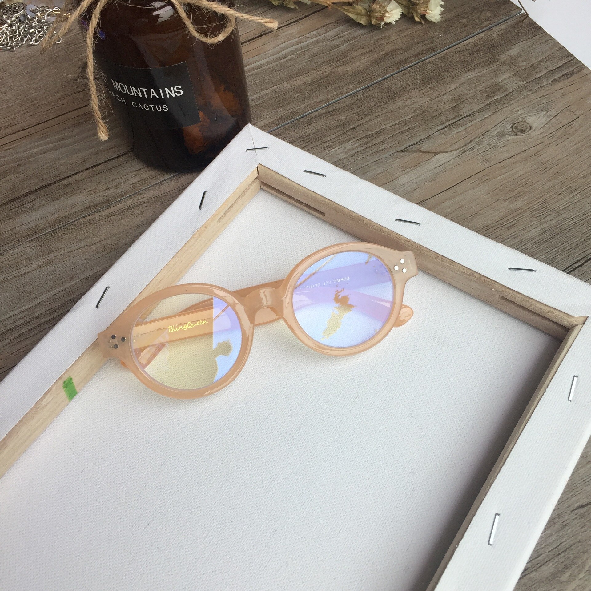 Anti Blue Light Glasses Kids Glasses Frame Myopia Eyeglasses Baby Computer Glasses Girls Boy Clear Spectacle Frames Children: Champagne