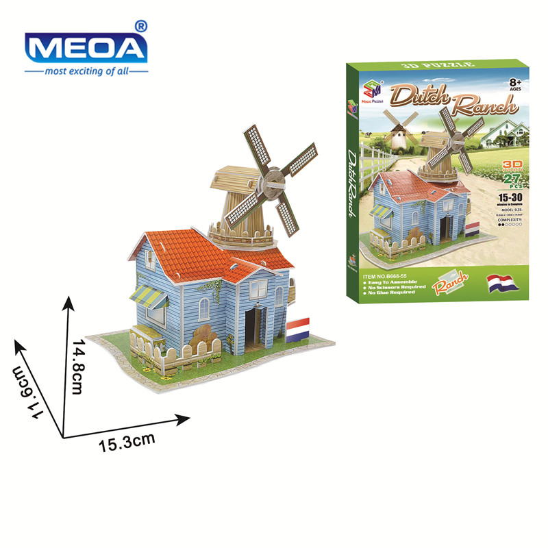 EVA Welt Dorf Miniatur Haus Gebäude 3D Puzzle Modell Bau 3D Jigsaw Puzzle Spielzeug Für Kinder X'mas