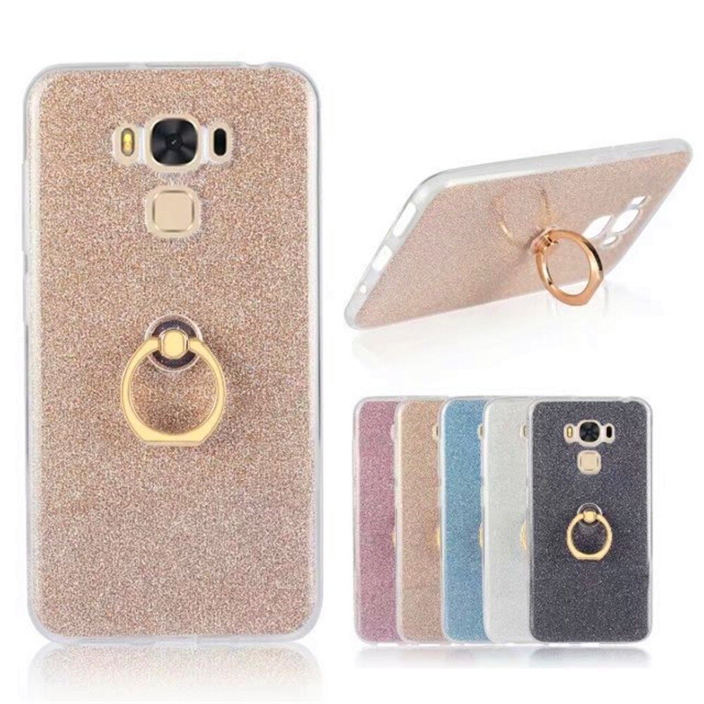 Funda de teléfono ultrafina suave TPU Gel Original con anillo de dedo para ASUS ZenFone 3 MAX ZC553KL MAX ZC520TL ZE552KL ZE520KL