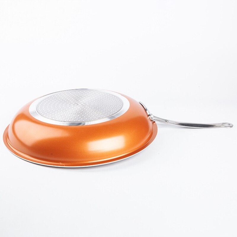 Koperen Koekenpan Anti-aanbak, 11 Inch Koekenpan Met Ultra Anti-aanbak Titanium Coating, Anti-aanbak Koperen Koekenpan 11 Inch