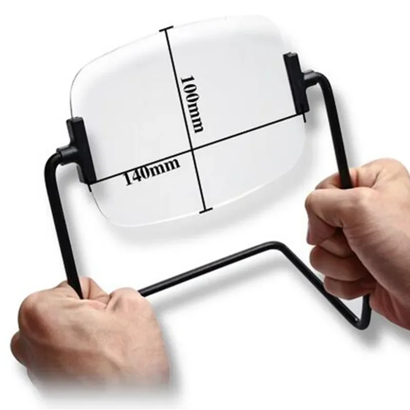 2X Vergrootglazen HD Grote Spiegel 360 ° Draaibare lens Tafellupe Telefoonvergrootglas Scherm Helpende hand Solderen Soldeerklem