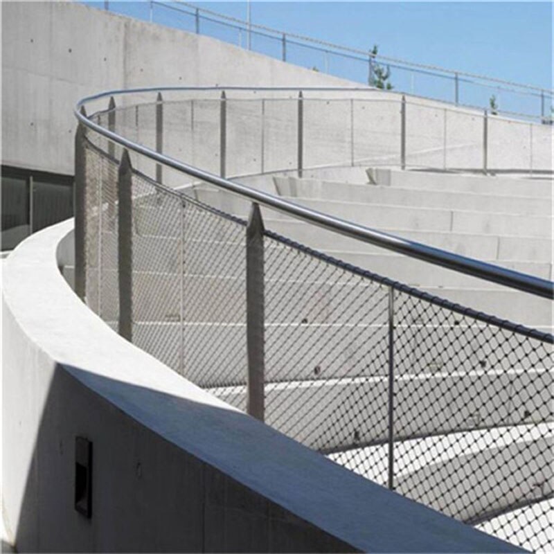 Excelente flexibilidad Cable de acero inoxidable de malla para balaustrada/balaustrada de relleno Inox malla de Cable para el puente escalera
