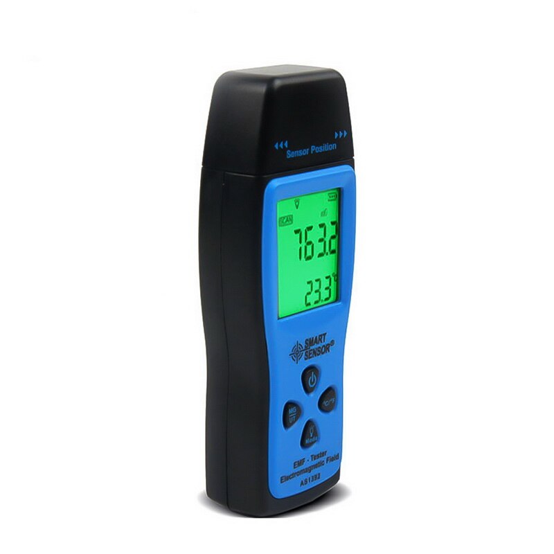 2 in 1 omskiftelig emf-måler håndholdt elektromagnetisk feltstrålingsdetektor digitalt lcd-display emf-måler