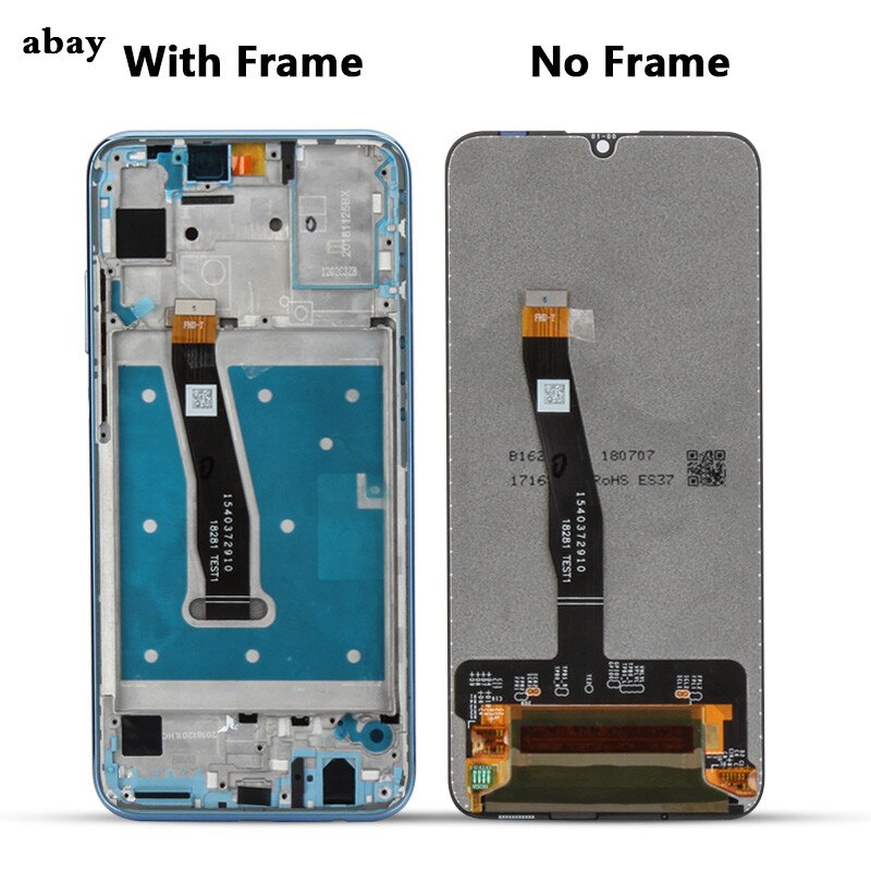 Getestet LCD Für Huawei P Clever LCD Mit Rahmen LCD Bildschirm Anzeige Für huawei psmart2019 LCD Bildschirm Topf-LX1 L21 LX3 6,21 zoll