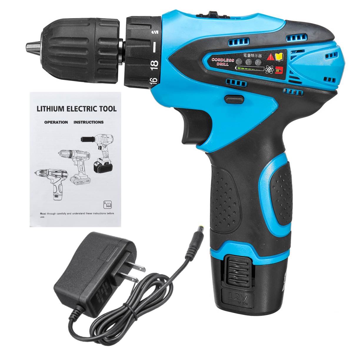 12v accuboormachines, elektrische boormachines, boutschroevendraaiers, accuschroevendraaiers, elektrisch gereedschap, slagschroevendraaiers, elektriciens: Geen accessoires