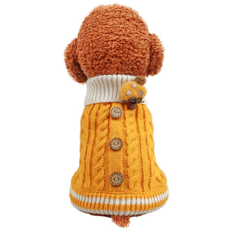 Dog Cat Sweater Hoodie Preppy Style Coat Jacket Pet Puppy Winter Warm Clothes Apperal for Dogs Cats Small Medium 3 Colours: Red / S