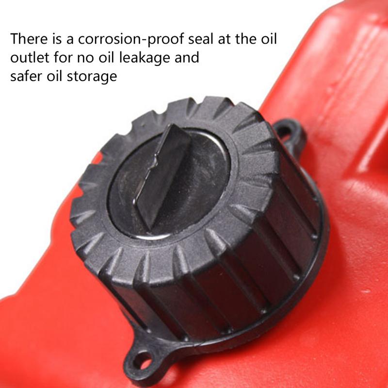 Tambor de aceite de reserva de coche, barril de gasolina de plástico antiestático, cubo receptor de coche de larga distancia, duradero, 5 litros, 1 ud.