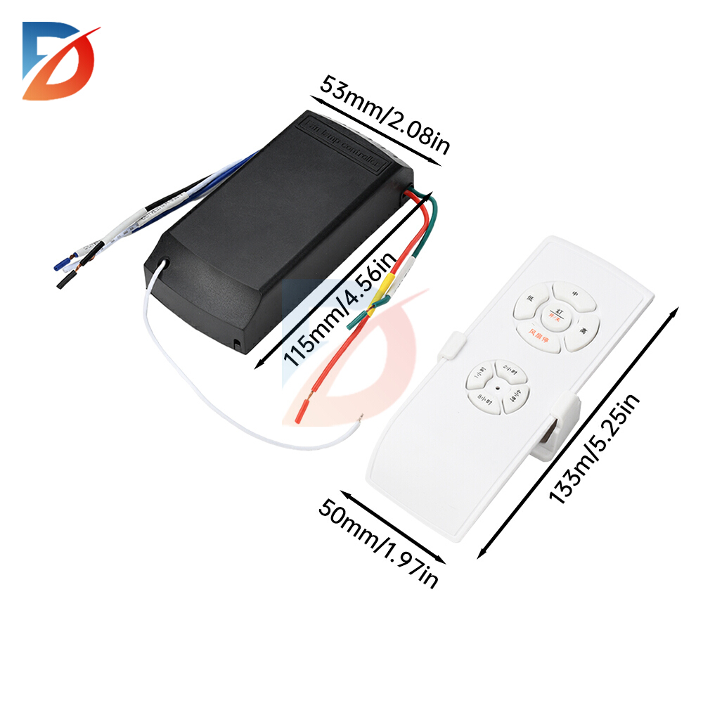 Universell fjärrkontroll för takfläkt, universell fjärrkontroll för fläkt,  ac220-240v trådlösa hastighetskontroller