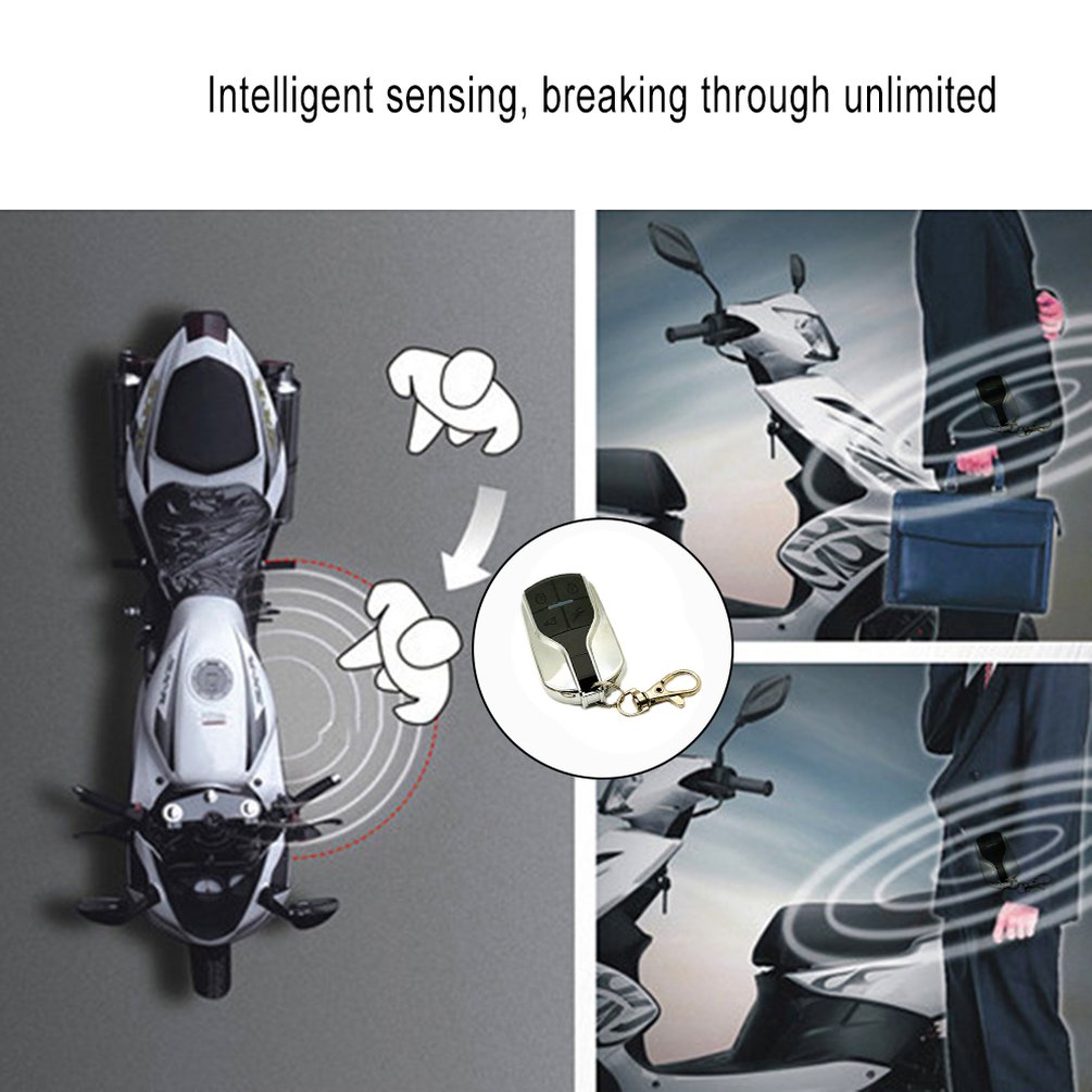 Fjernkontroll motorsykkel alarm sikkerhetssystem motorsykkel tyveribeskyttelse sykkel moto scooter motor alarmsystem