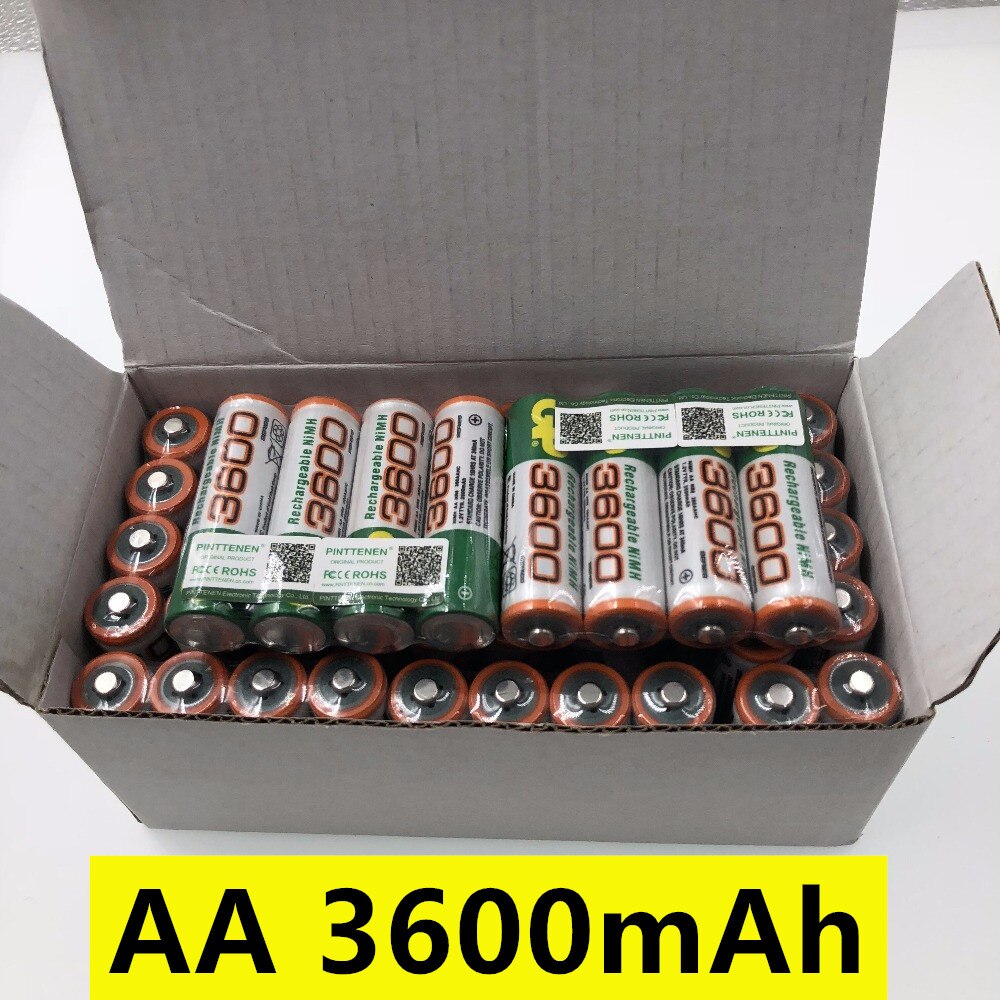 100% Ori 1.2 V Aa 3600Mah Ni Mh Vooraf Opgeladen Batterijen Oplaadbare Ni-Mh Aa 3600 Batterij Voor speelgoed Camera Microfoon