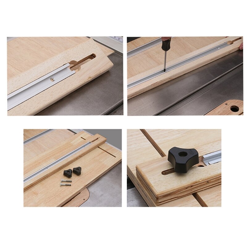 30/40/50/60cm trebearbeidingsrenne skinne t-spor t-spor gjæringsspor jig t skrufeste spor 19 x 9.5mm bord sag freser bord gjør det også