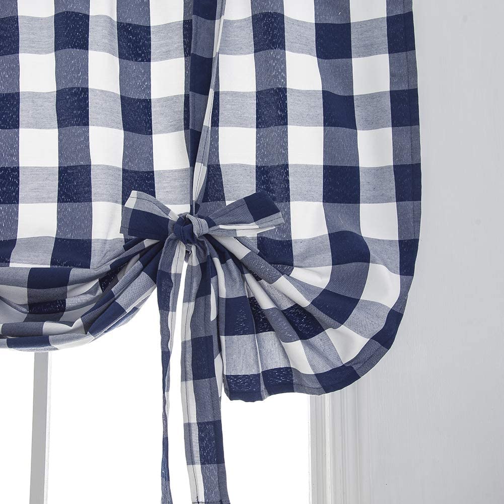 Nadruk w szkocką kratę żakardowe rolety rzymskie krótka zasłona z otworem regulowane rolety rzymskie zasłony zaciemniające robić kuchni pokojowej