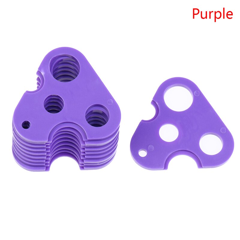 10 stuks etherische olie opener gereedschap plastic flesopeners kurkentrekker gereedschap voor hervulbare flessen: Paars