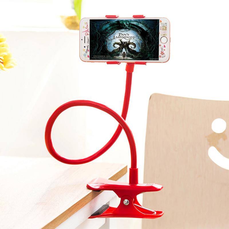 360 Flexible Clip Mobile Phone Holder Arm Mount Lazy Bed Desktop Bracket Stand for iPhone Xiaomi Huawei Phone Base Bracket