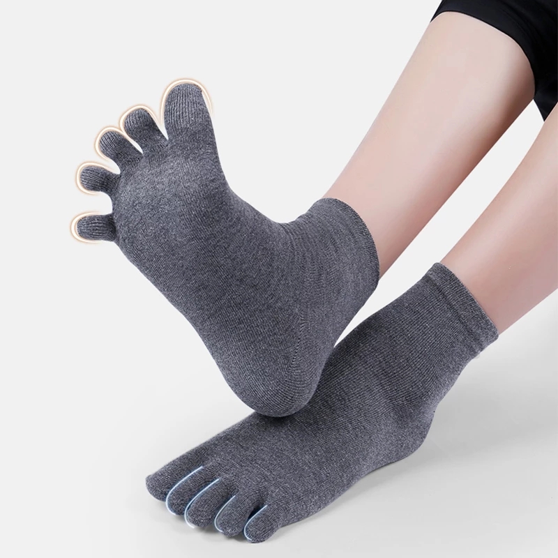 Calcetines de algodón con dedos separados para hombre, calcetín Unisex de talla grande 5, para otoño e invierno, 10 pares, 20 unidades