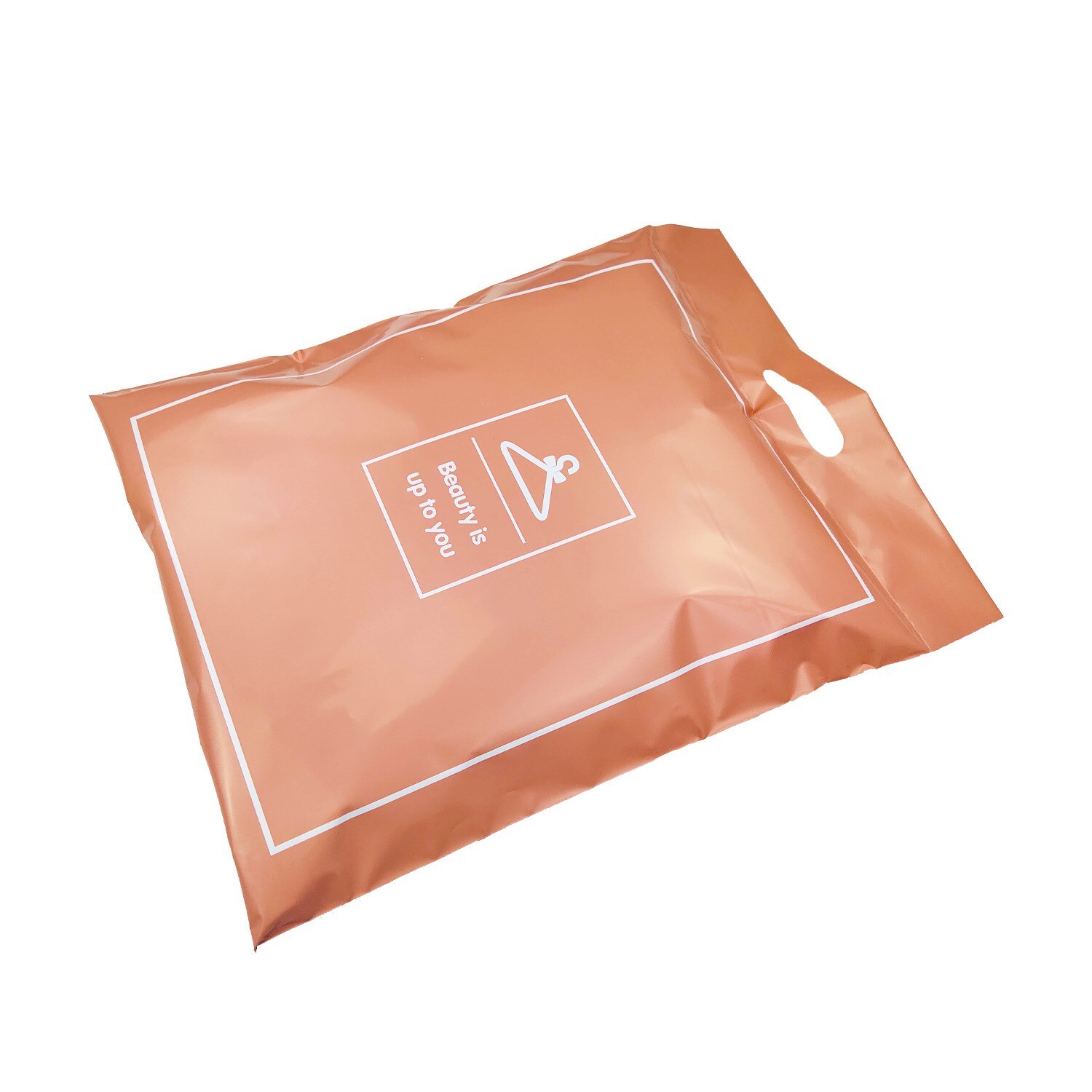 20Pcs Oranje Handige Koerier Zak Afdrukken Kleding Patronen Poly Verpakking Enveloppen Met Self Seal Opslag Kleding Mailers Zakken