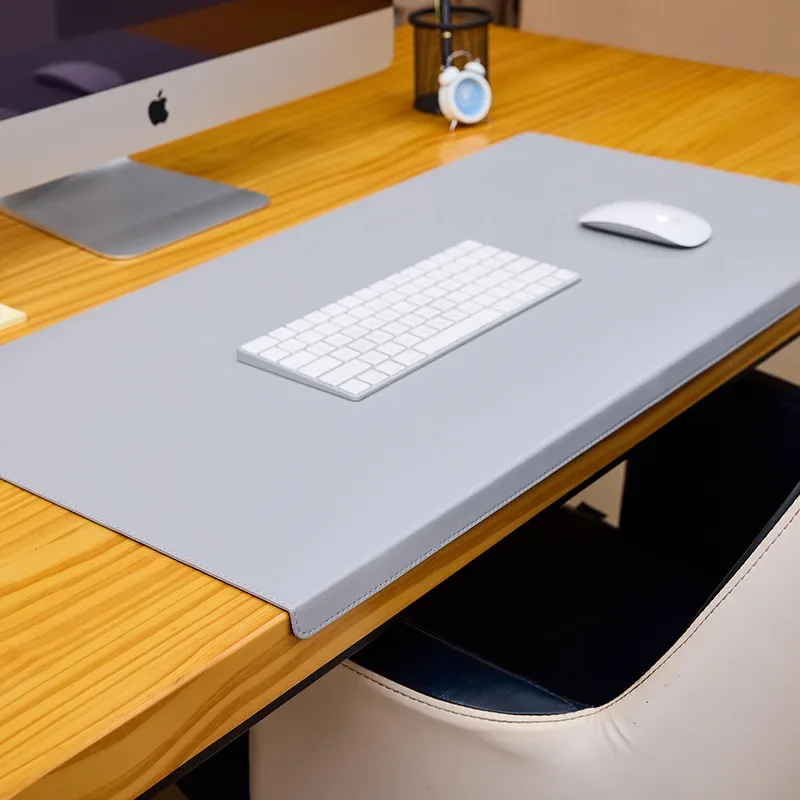 Folding Big Mouse Pad Elbow Guard Wrist guard PU Leather Office Desk Mat Laptop Computer Pad Gaming mousepad desk mat: XS / BROWN