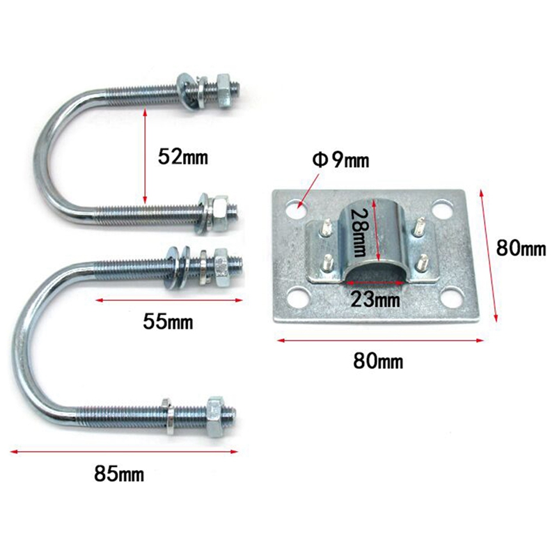 Antenne Mast Klem Beugel Met U-Bouten Anti-Roest Klem Panel Pijp Montage Hardware Voor Outdoor Lora Antenne helium