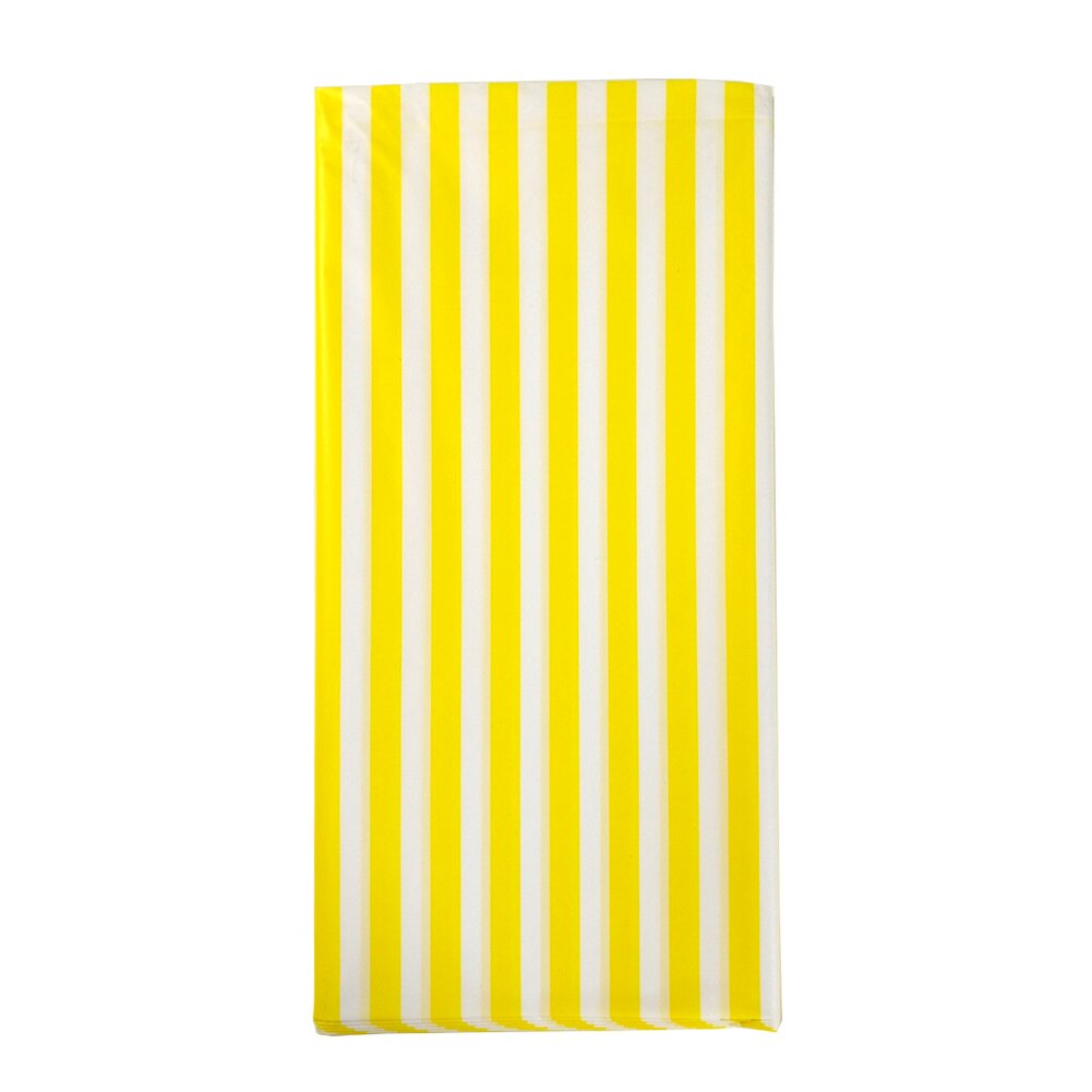 Oilproof Thuis Beschermende Picknick Party Tafel Dekken Makkelijk Schoon Keuken Wegwerp Decoratieve Rechthoekige Streep Tafelkleed Bruiloft: YELLOW