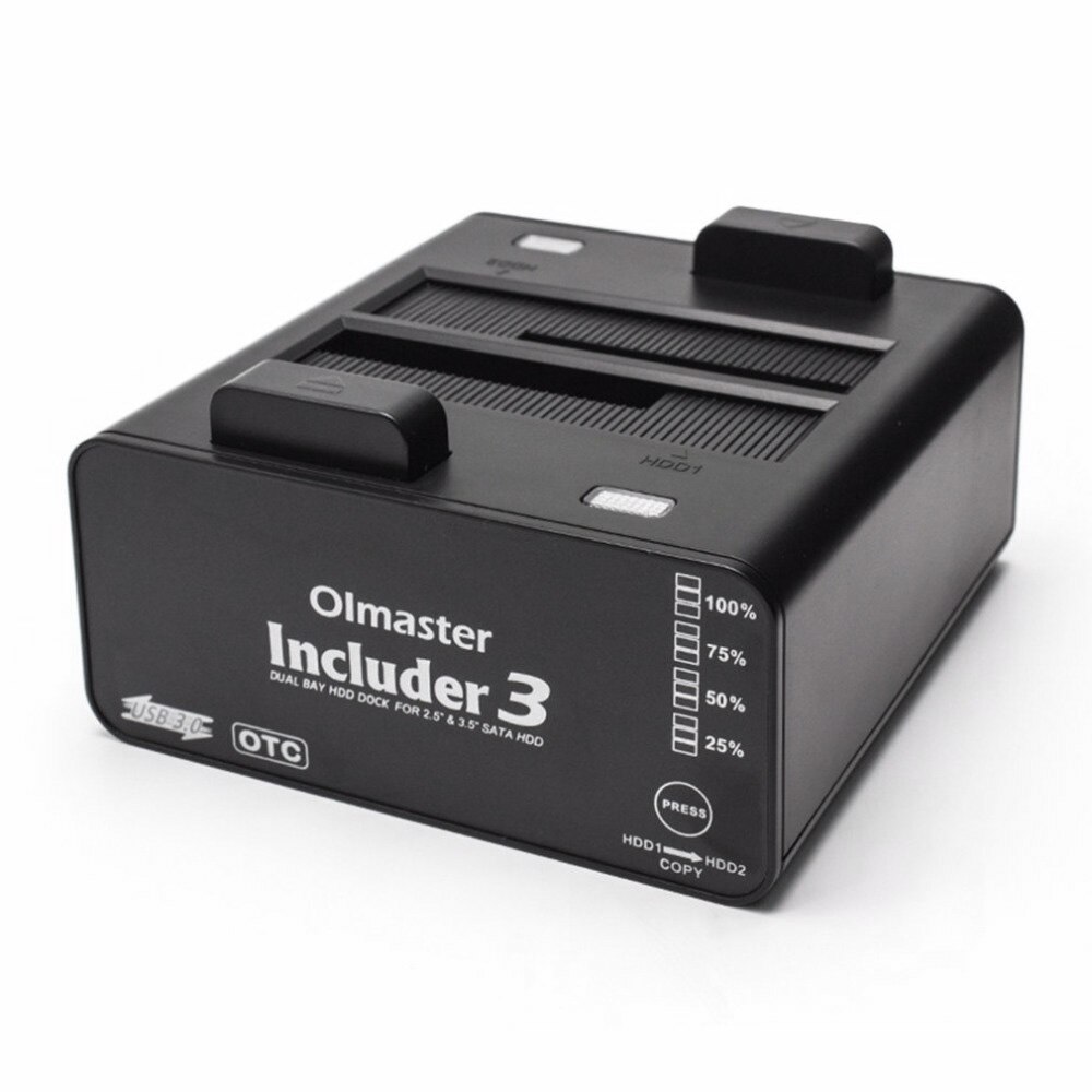 OIMASTER UNS Stecker Dual Bay HDD Dock Docking Station Kompakte Externe Festplatte Für 2,5 Zoll 3,5 Zoll SATA HDD USB 3.0