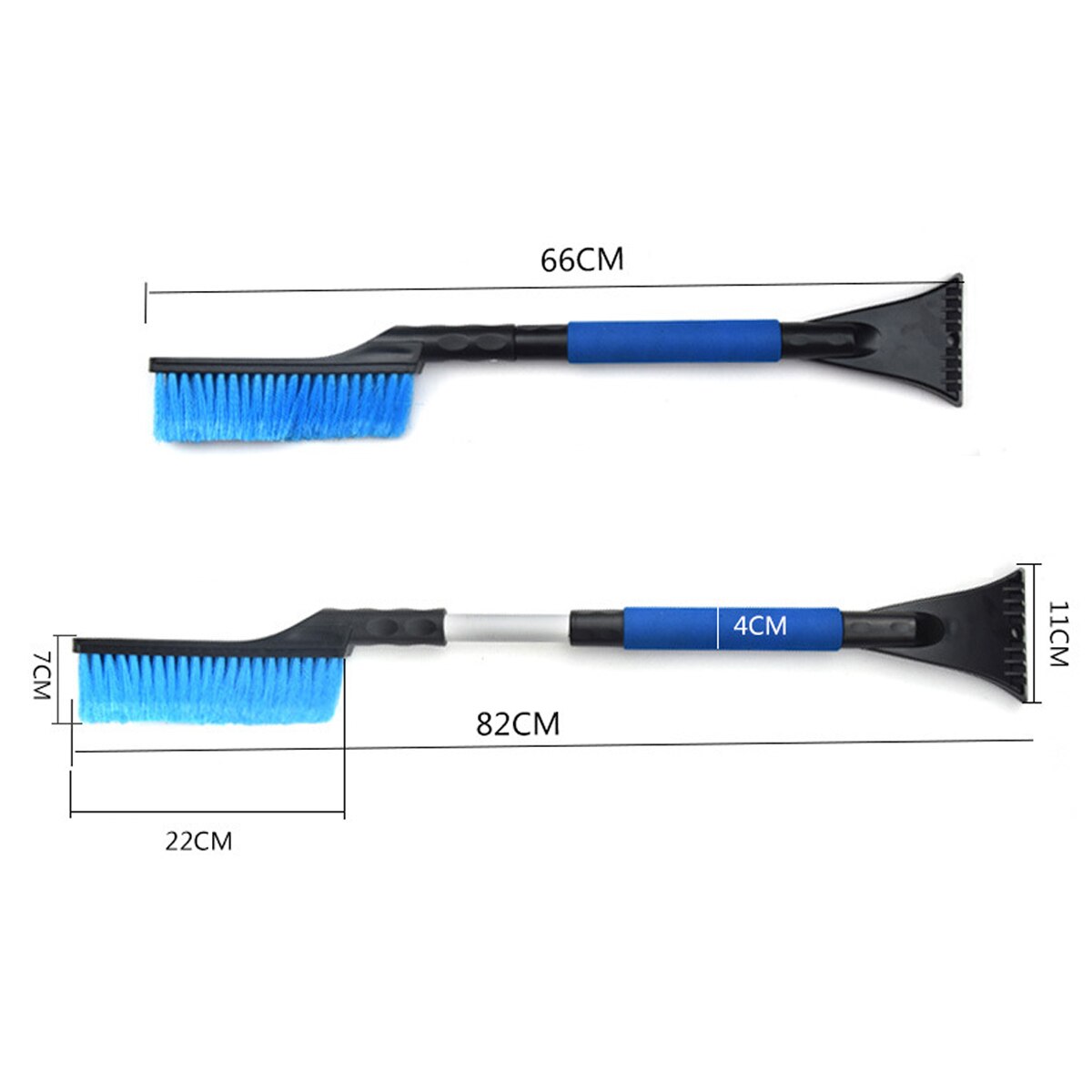 2 IN 1 Retractable Car Vehicle Snow Ice Scraper Snow Brush Shovel Removal Brush Winter Tools for the Car