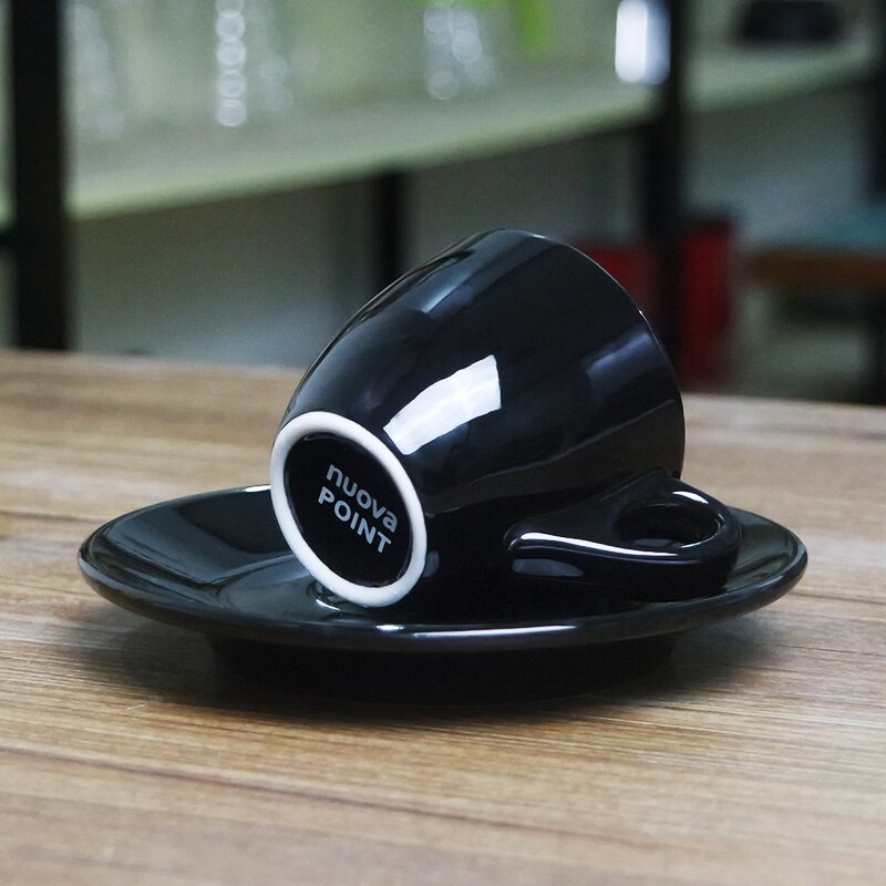Italy Classic Ceramic Coffee Cups Saucer SetEspresso Mugs Thickened Coffee Shop Hotel Small Porcelain Drinkware