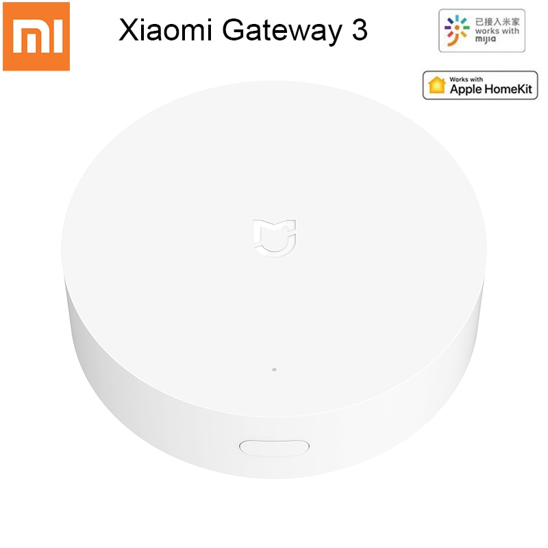Newest Xiaomi Mijia Multifunctional Gateway ZigBee WIFI Bluetooth Mesh Hub Smart Home Hub Work With Mi Home APP Apple Homekit