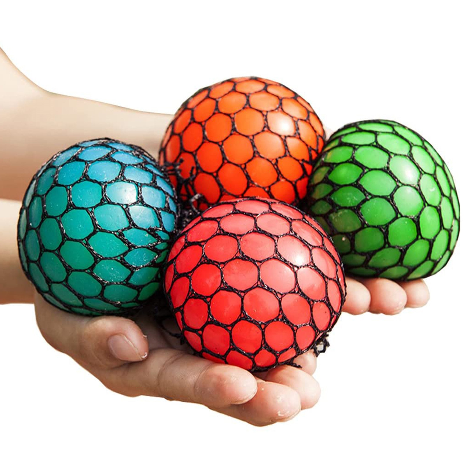 4pcs Toys Color Sensory Toy Office Stress Ball Pressure Ball Stress Reliever Toy Decompression Antistress Stress Reliever Toy