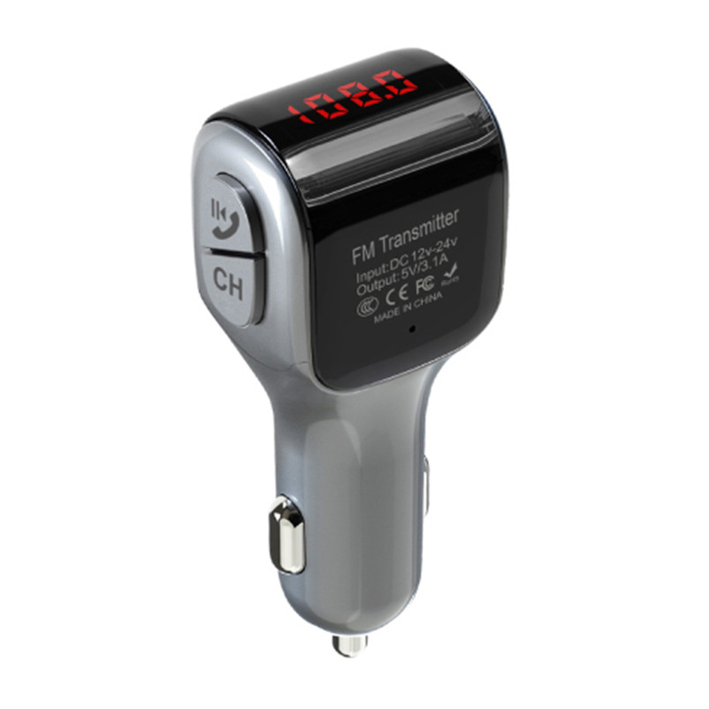 Bluetooth 5.0 mp3 Dual USB Charger Car Player FM Transmitter 3.1A smart Fast Charge FM transmitter Support TF Card Car Kit