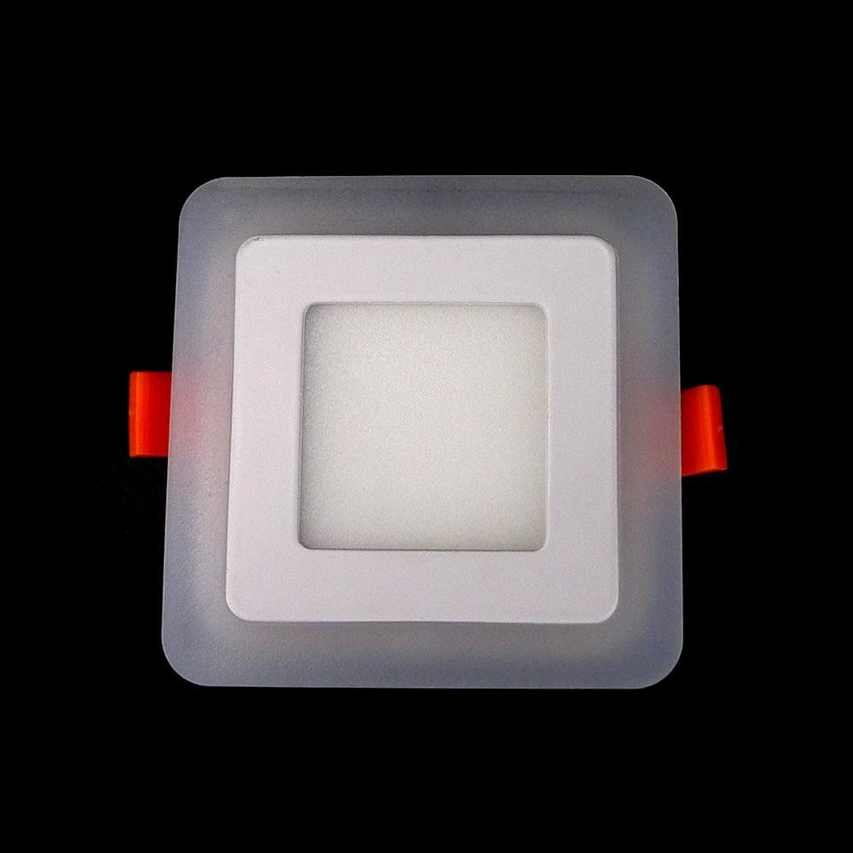 Spot lumineux LED circulaire ou carré encastrable pour le plafond, éclairage d'intérieur, 6/9/16/24W, ac 110/panneau lumineux à LED à deux couleurs V, 220V
