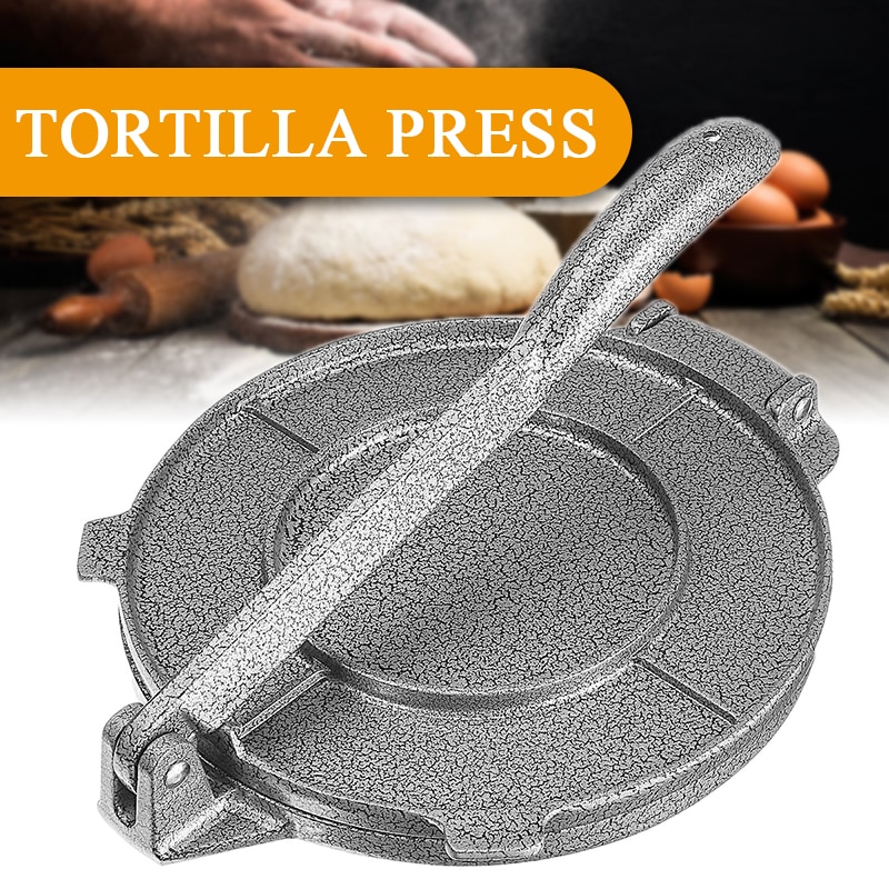 20cm tortilla maker presse aluminium foldbar hjemmekøkken mel majs bage presse værktøj pandekage tærte værktøj bage tilbehør