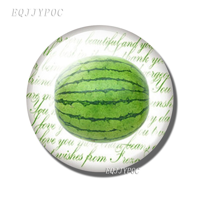 Fruit En Groente Koelkast Sticker Magnetische Avocado Perzik Tomaat Aardbei Orange Magneet Baby Onderwijs Home Decor: watermelon