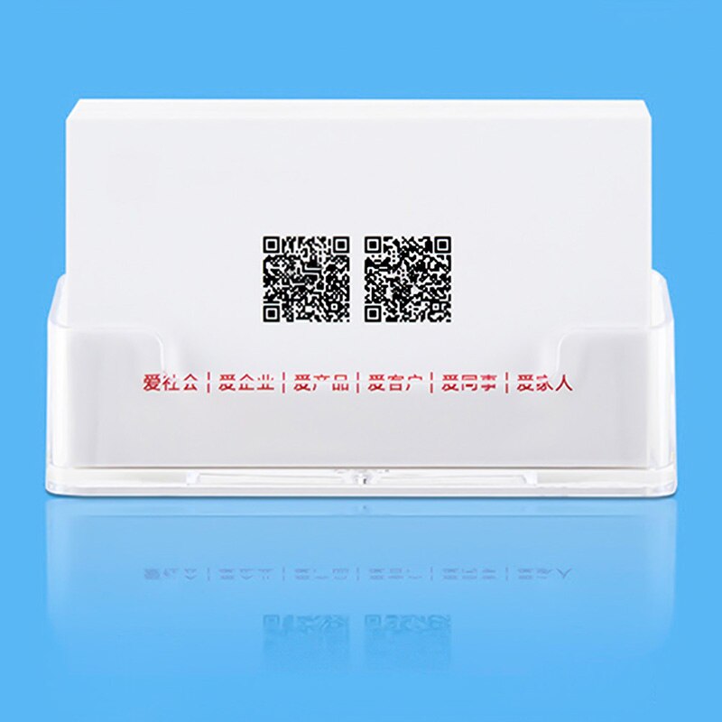 1 Pcs Clear Desk Plank Opbergbox Display Stand Acryl Plastic Transparante Desktop Visitekaarthouder 10*5*5.7Cm