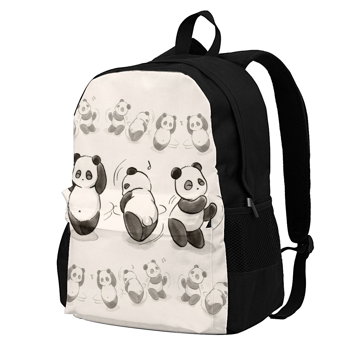 Rucksäcke mit wütendem panda-motiv, pandamonium university-rucksack für teenager, schöne polyestertaschen: 8