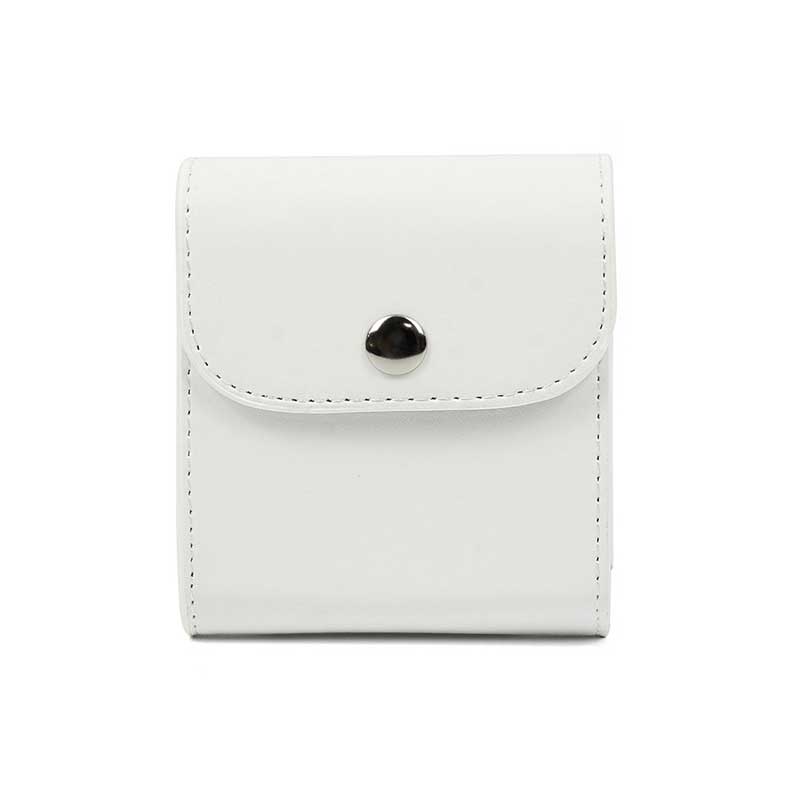 dla Fujifilm Instax Mini Film Wodoodporna torba ze skóry PU do przechowywania zdjęć Etui z kieszenią na aparat Fuji Square SQ20 SQ6: WHITE