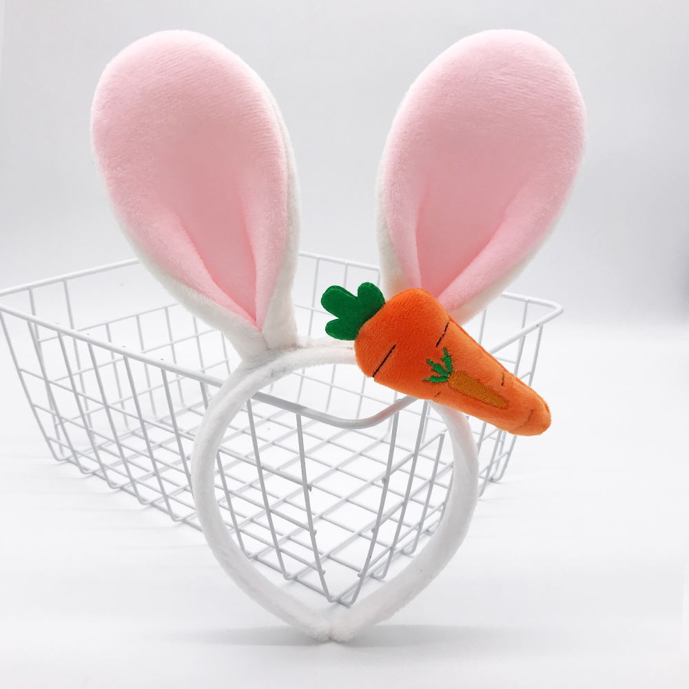 Diadema con Orejas de conejo de Pascua, aro para el pelo con Orejas de conejo de peluche, decoraciones para , diademas para adultos de Pascua, suministros para de Cosplay para niñas: Gris oscuro