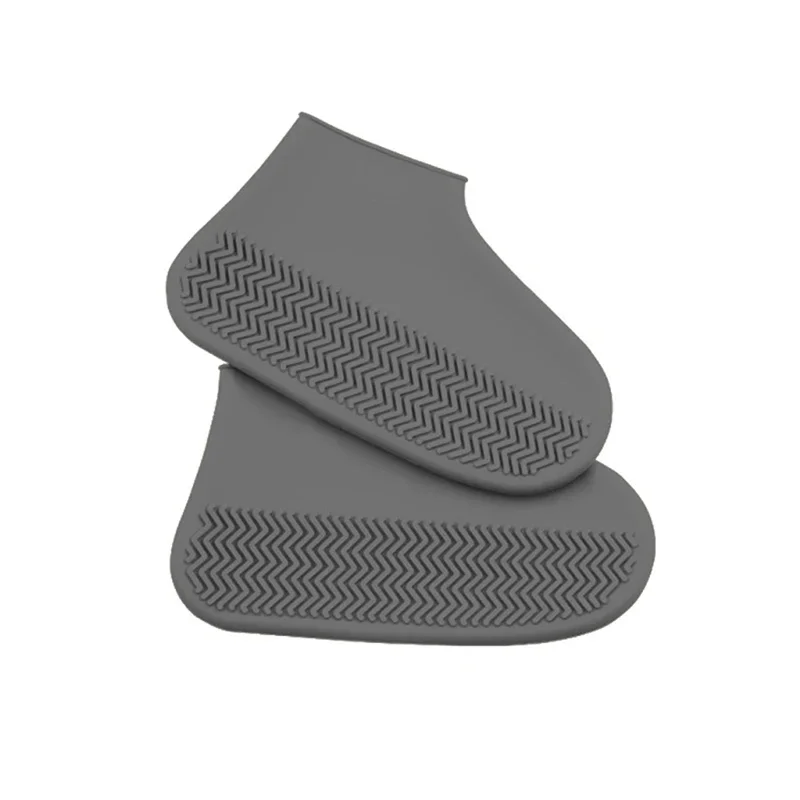 Cubrezapatos de silicona impermeables, cubrezapatos de goma antideslizantes para días lluviosos, protectores de botas reutilizables M/L, accesorios para clima húmedo