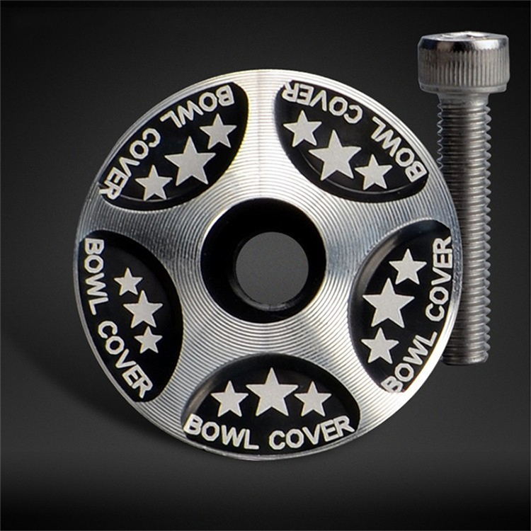 Cykel frempind top cap headset caps 28.6 mm 1 1/8 " styrepind mountainbike frempind cykel tilbehør top cap cover: 01