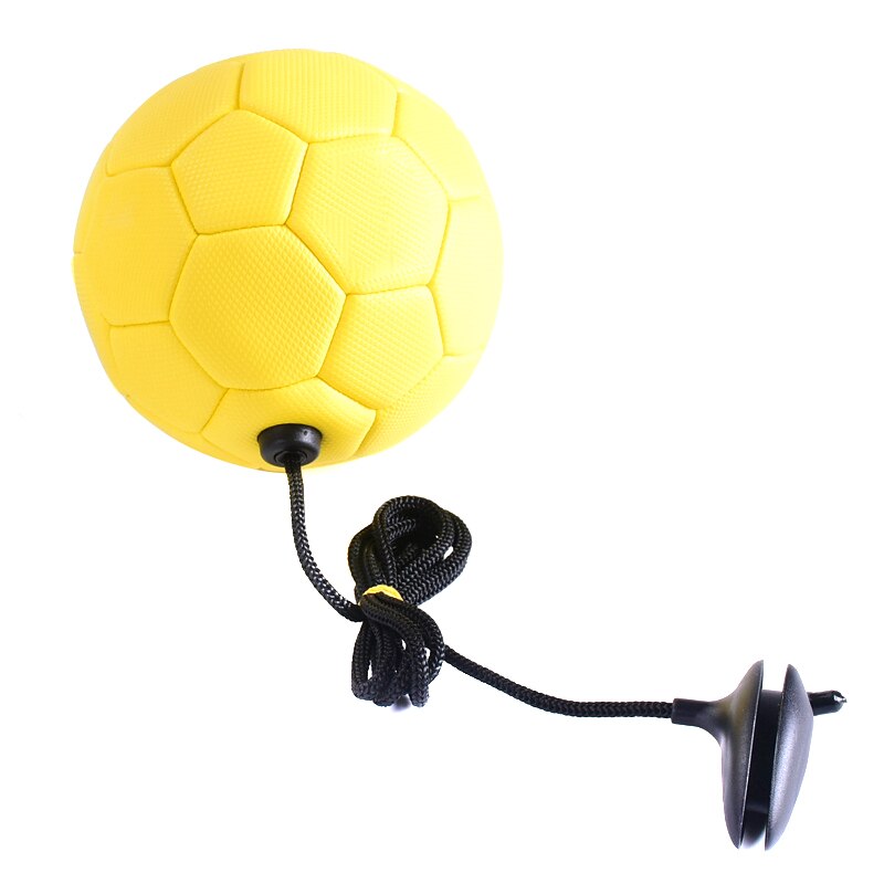 Soccer Training Ball Football with Rope Practice for Children Kids Beginner Trainer: Yellow