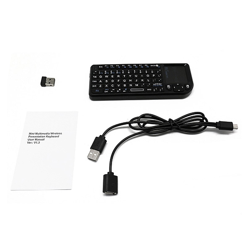 Rii mini  x1 trådløs tastatur mus til touchpad notebook smart tv htpc android