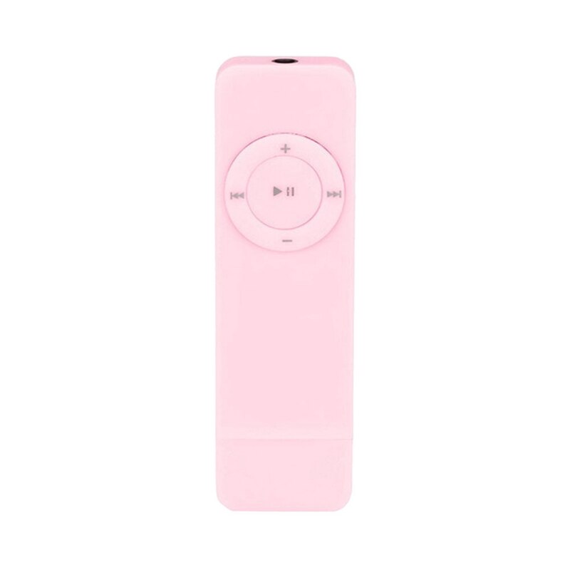 Mini MP3 Player Fashionable Portable Strip Sport Lossless Sound Music Media Support Up To 32GB Micro-TF Card: Pink