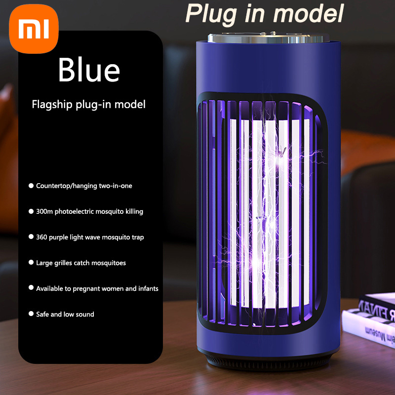 Xiaomi-Lámpara eléctrica antimosquitos, portátil, USB, carga rápida, lámpara antimosquitos para interiores, pared de escritorio, doble uso: Luz cálida