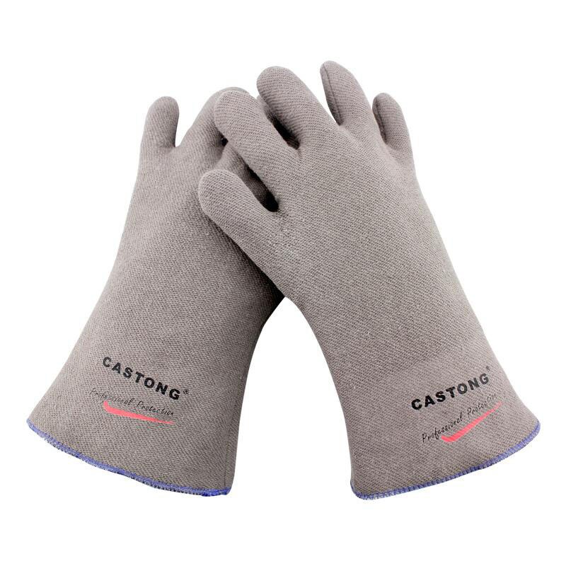 250 degrees heat insulation gloves High temperature resistant gloves to flame retardant anti-scald fire Aramid fiber woven: Default Title