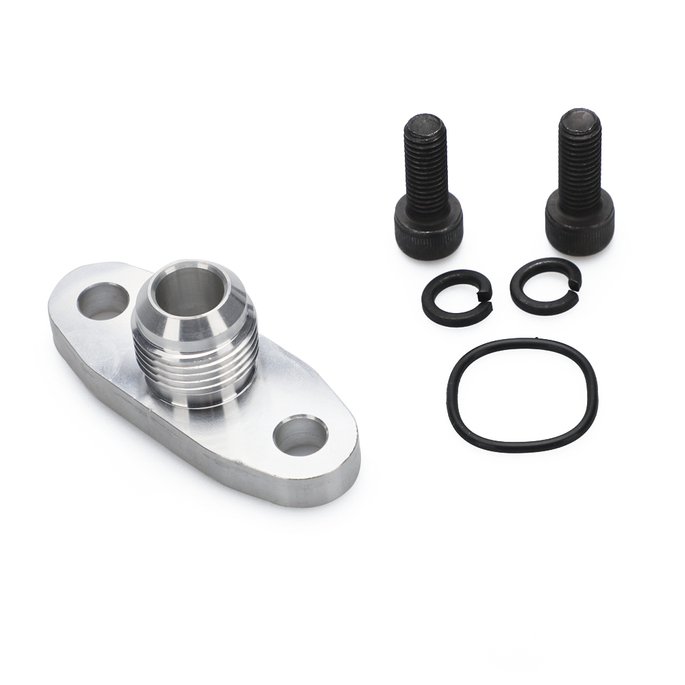 Racing Billet Aluminum Turbo Oil Drain Return Flange Extension AN10 for