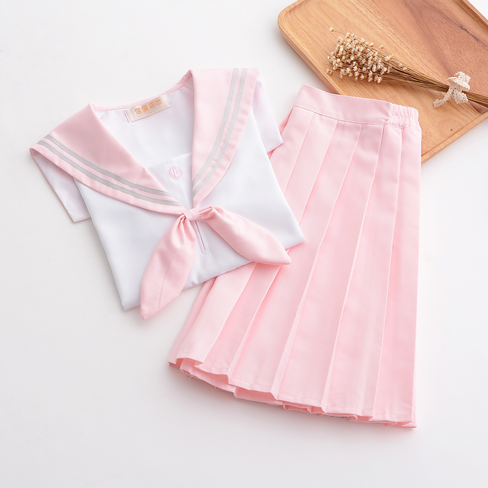 Japanese School Uniform For Girls Sailor Pink Mint Style Students Clothes For Girl Plus size Lala Cheerleader clothing