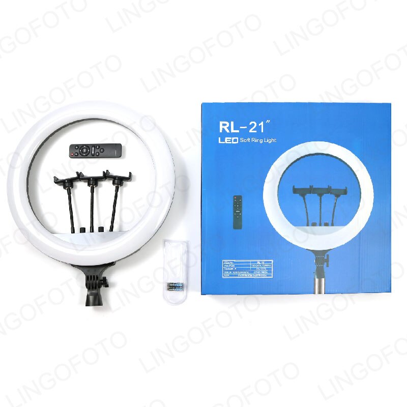 21 22 inch 3 Mode Adjustable LED Ring Light Remote Control Sefile Makeup Live Sreaming UC9957